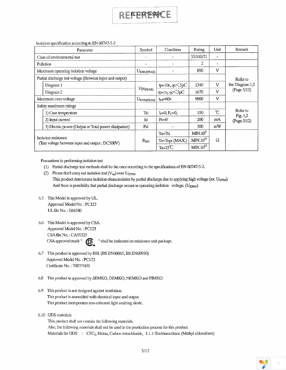 PC123XNYSZ0F Page 5