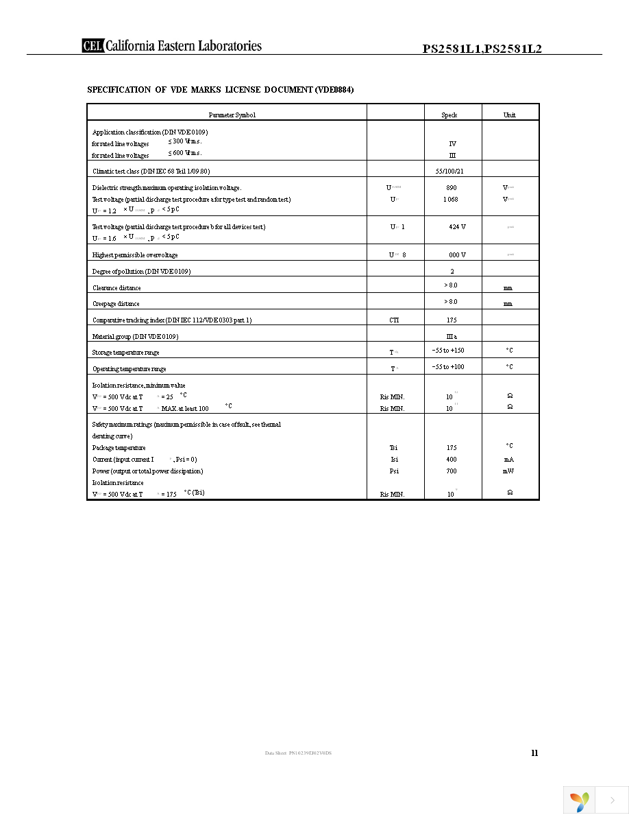 PS2581L1-H-A Page 11