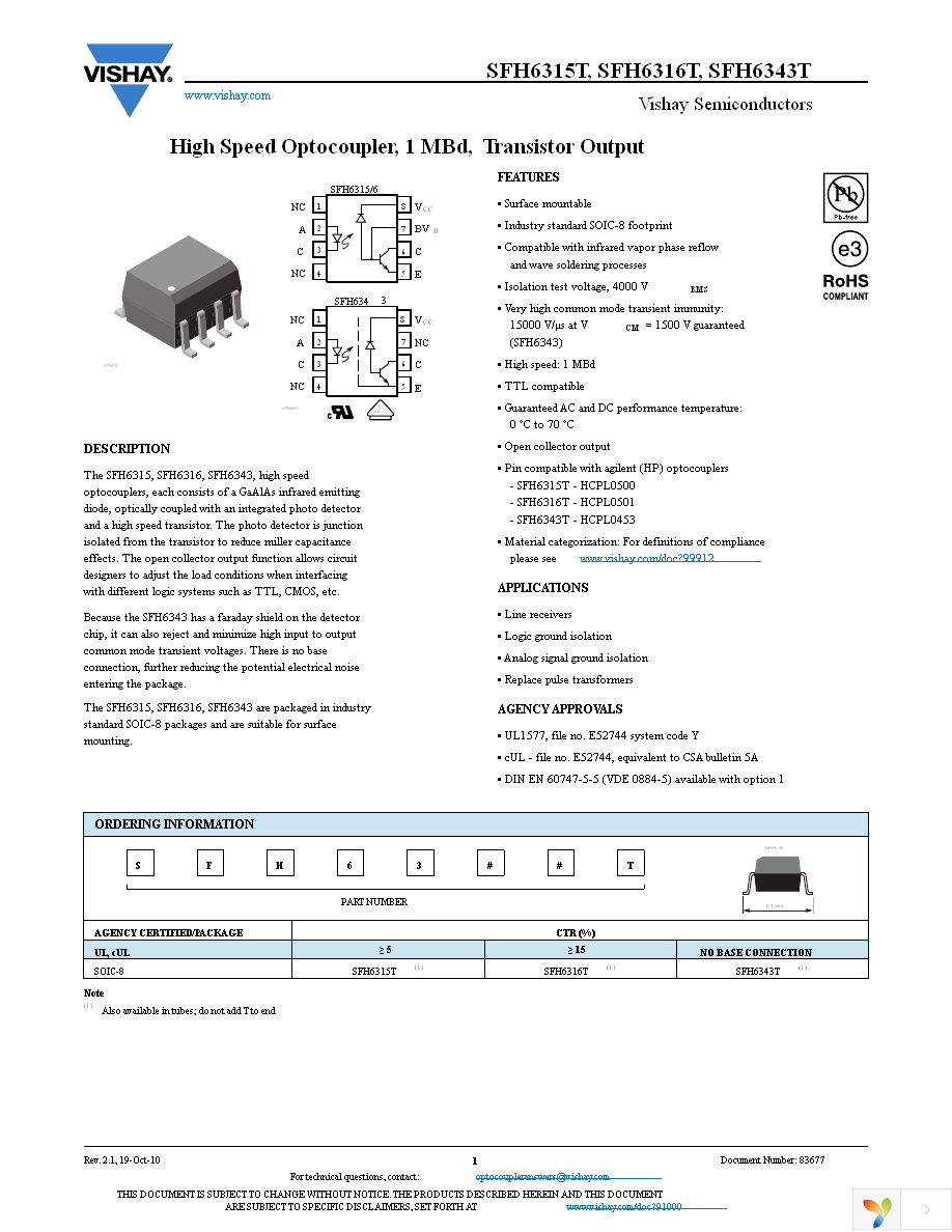 SFH6343T Page 1