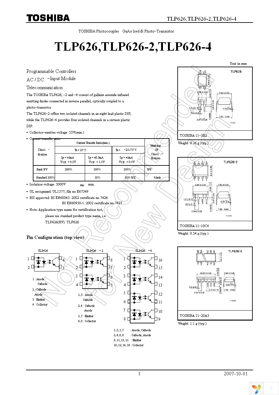 TLP626-4(F) Page 1