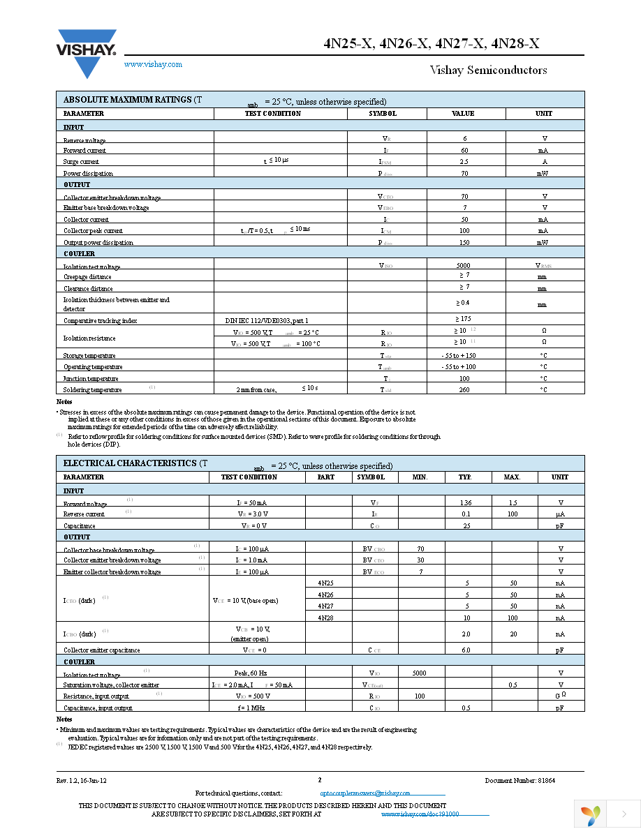 4N26-X009T Page 2