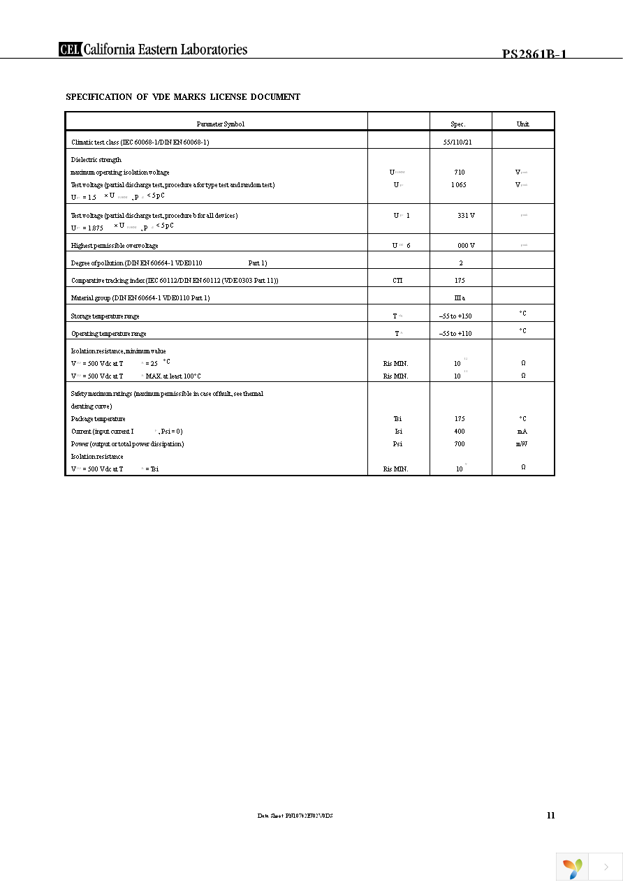 PS2861B-1Y-A Page 11