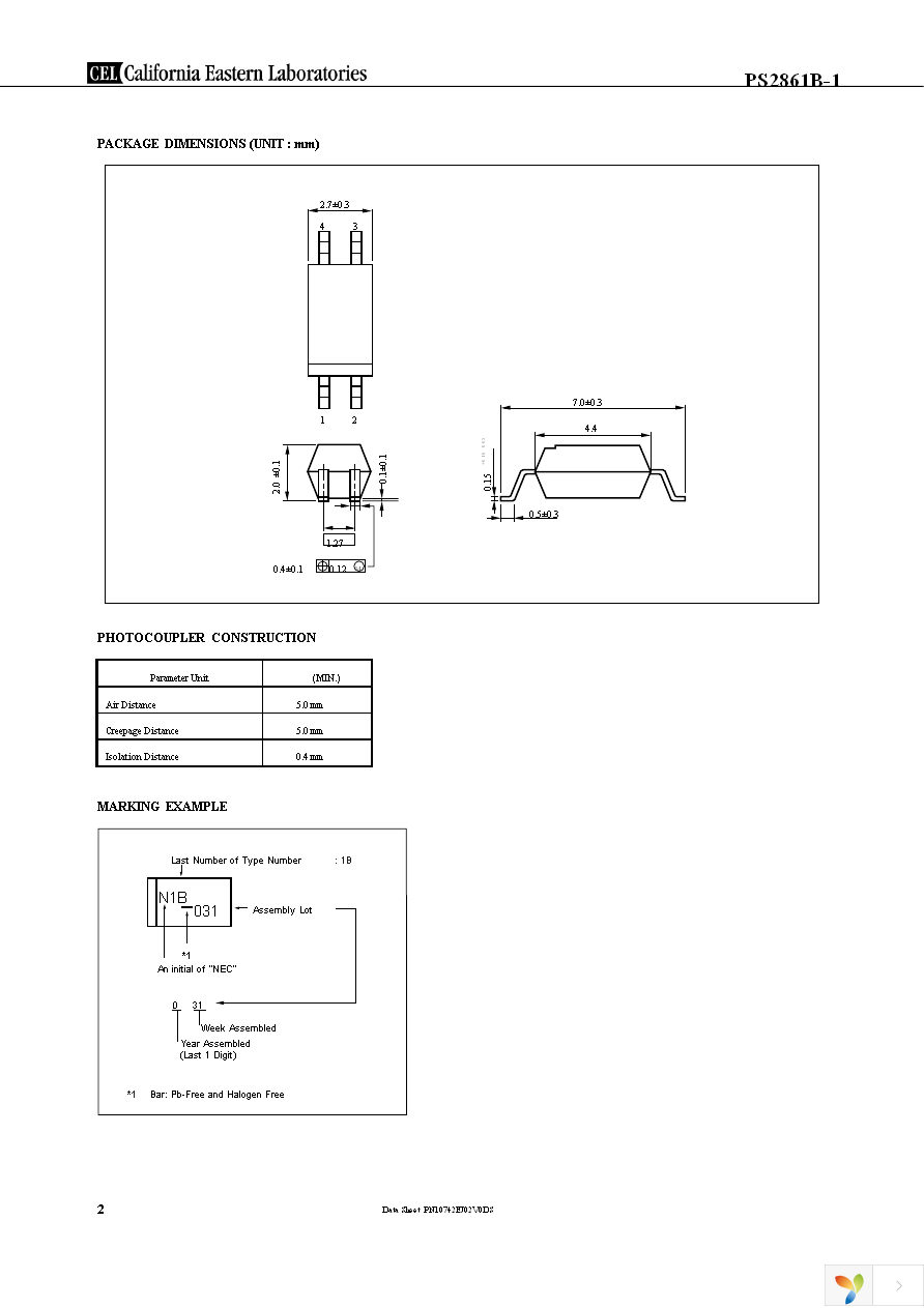 PS2861B-1Y-A Page 2