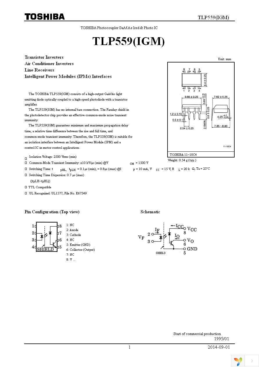 TLP559(IGM,F) Page 1