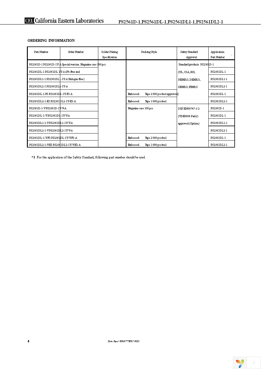 PS2561DL2-1Y-E3-L-A Page 4