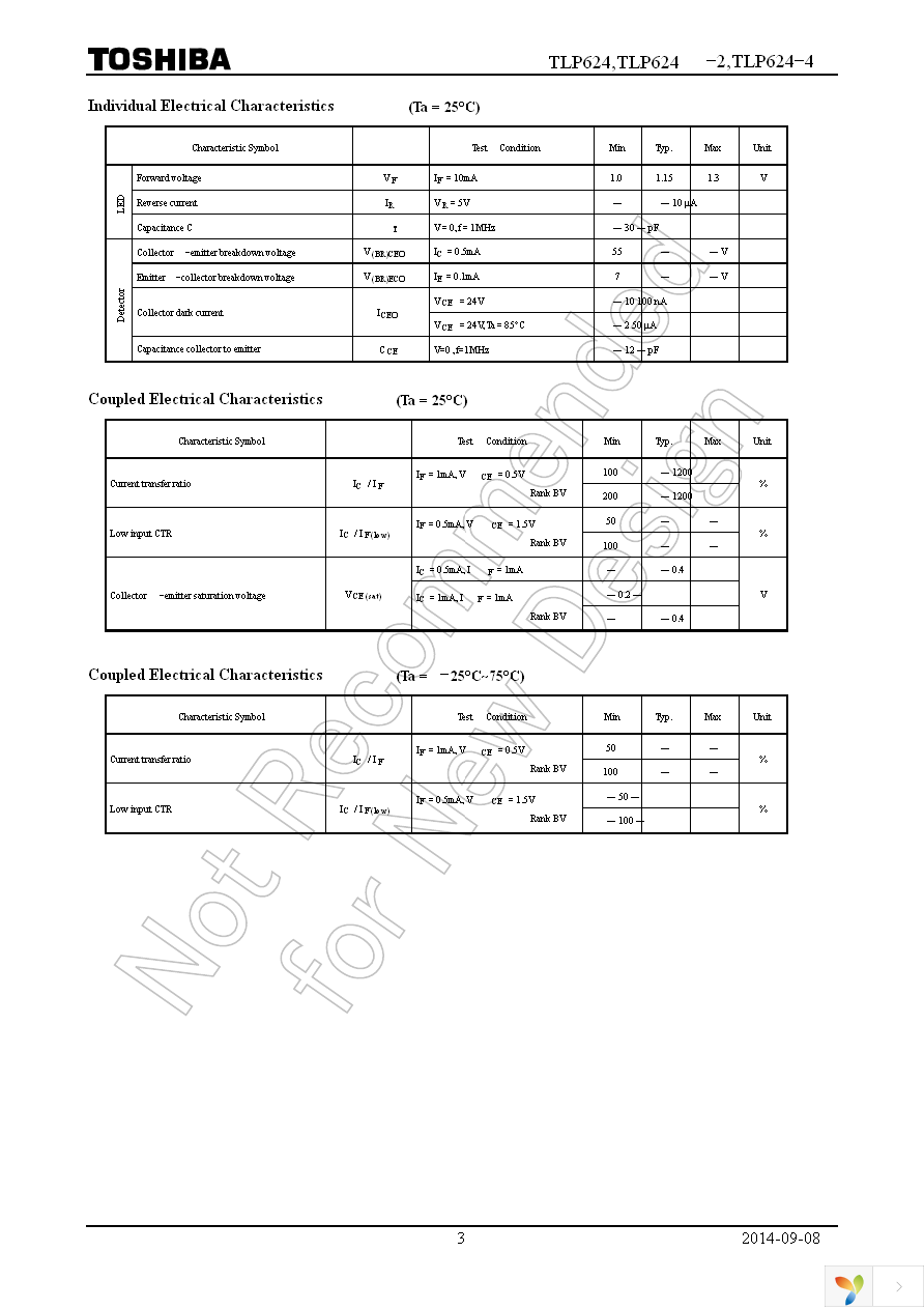 TLP624(BV-TP1,F) Page 3