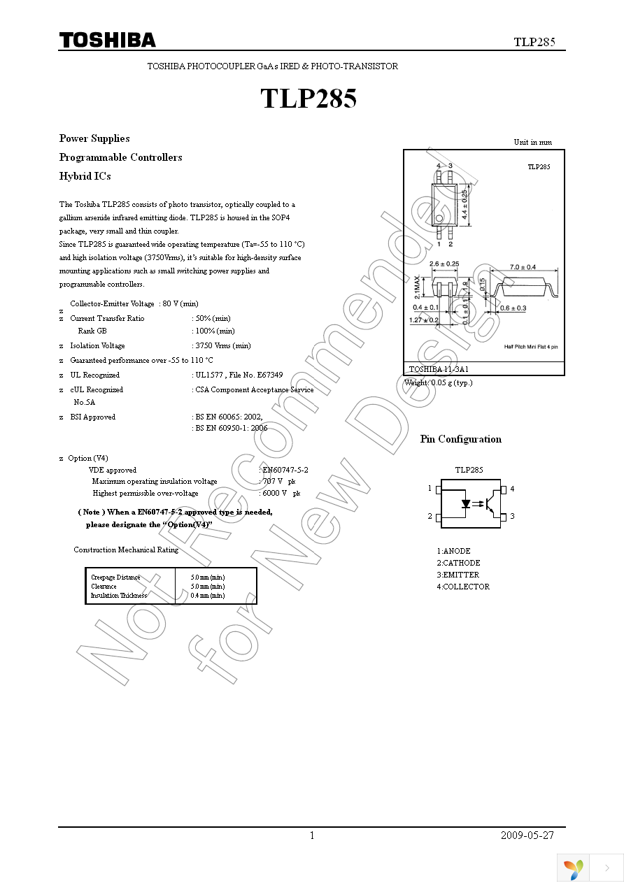 TLP285(TP,F) Page 1