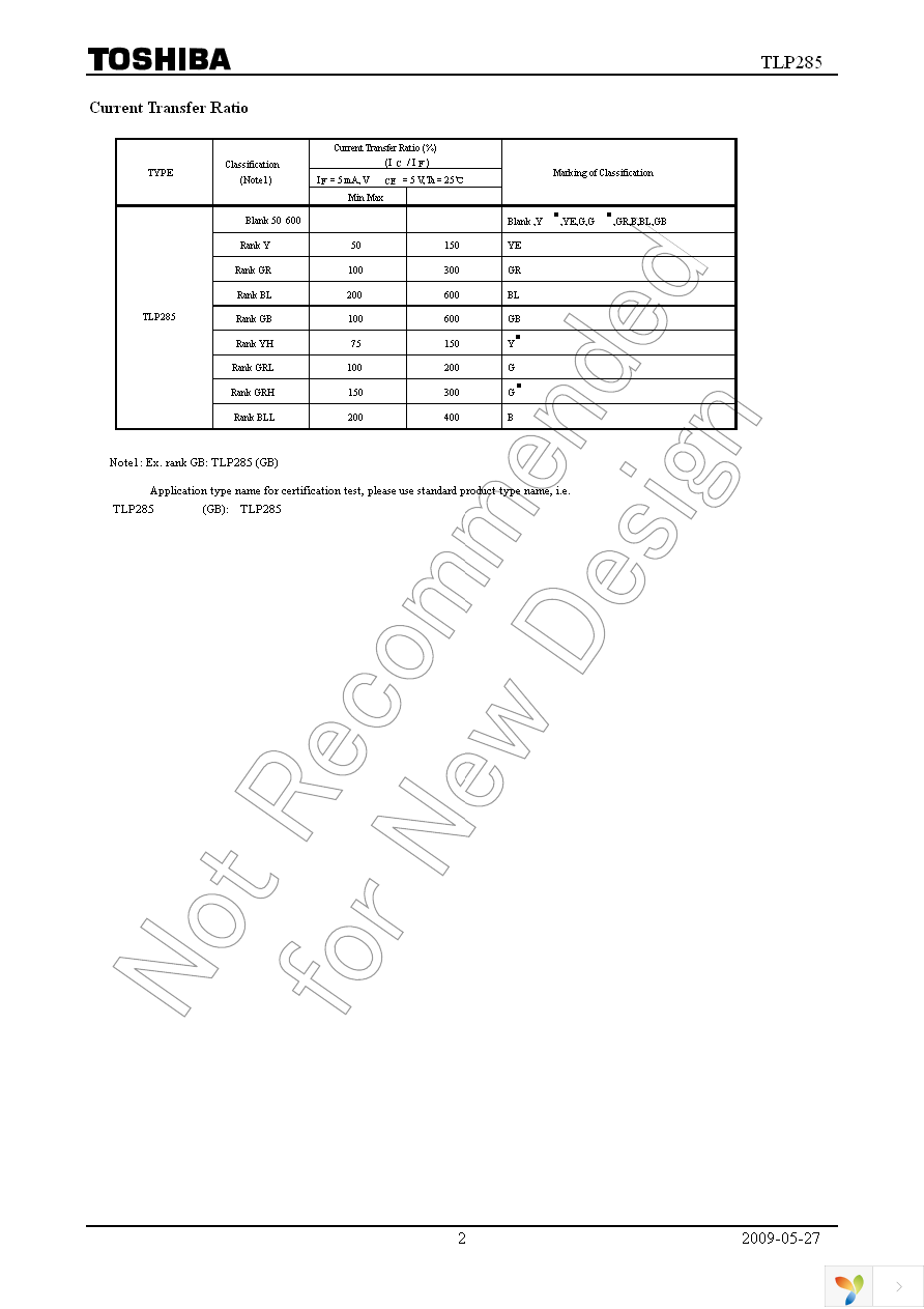 TLP285(TP,F) Page 2