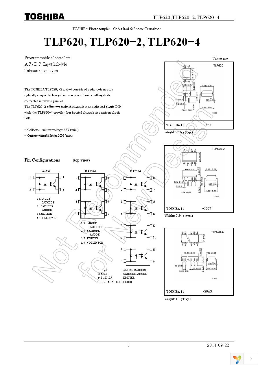 TLP620-4(GB-LF1,F) Page 1