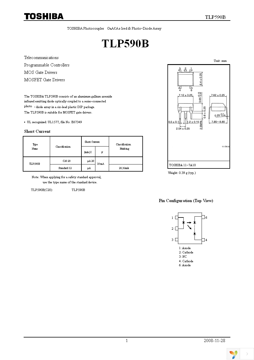 TLP590B(C,F) Page 1