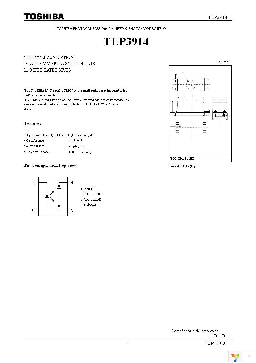 TLP3914(TP15,F) Page 1