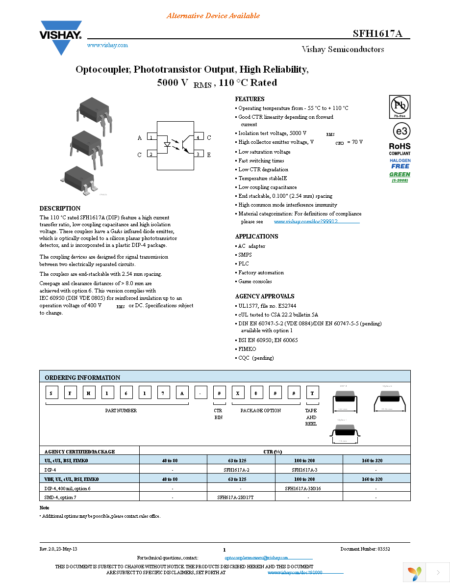 SFH1617A-2 Page 1