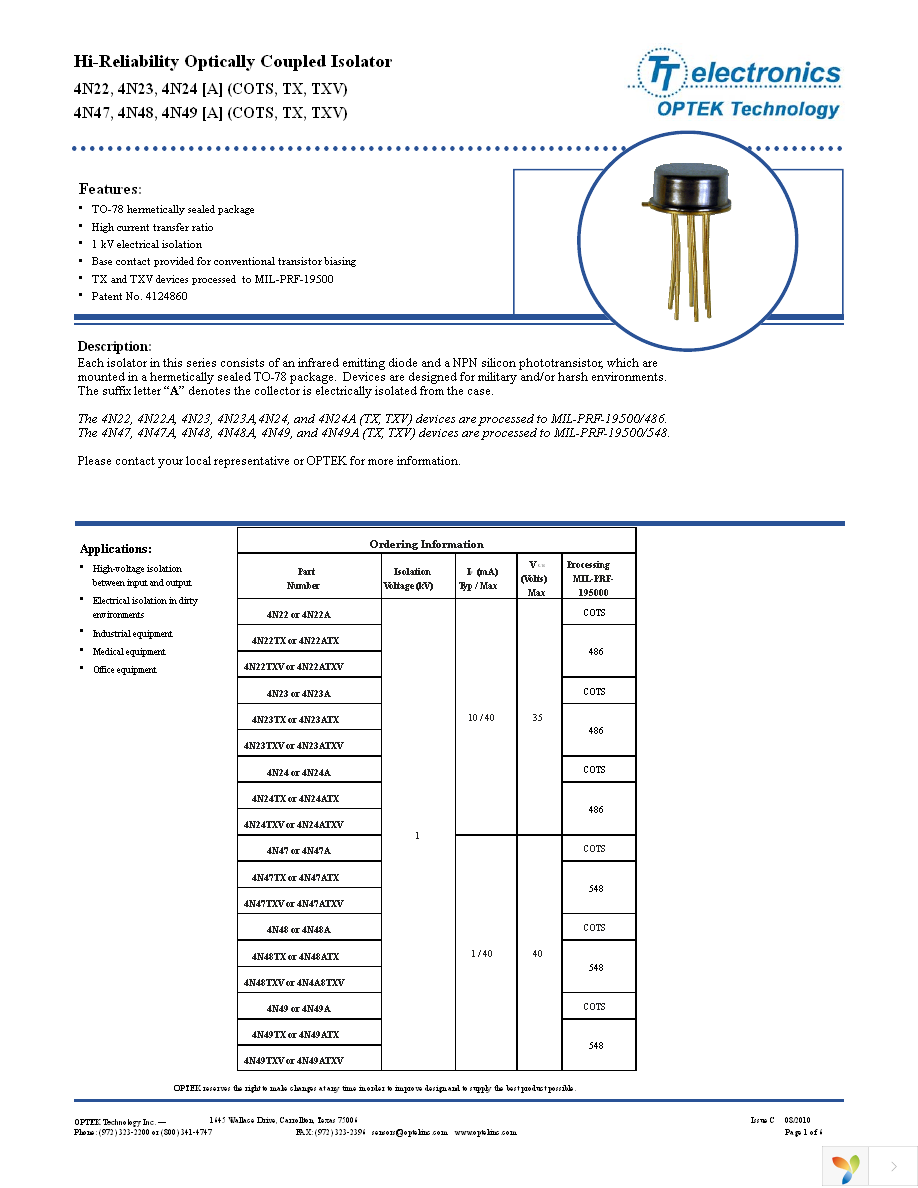 4N24ATX Page 1