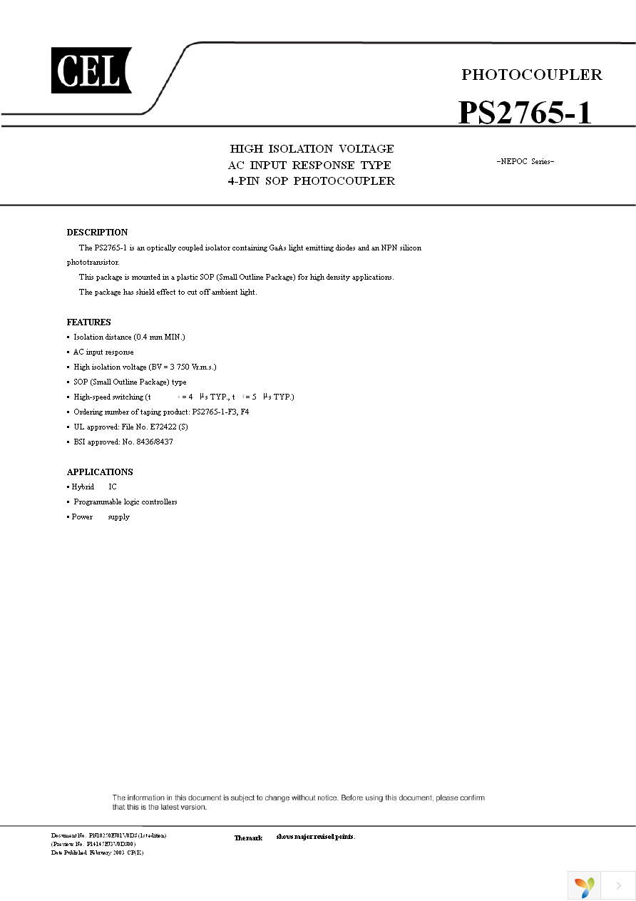 PS2765-1 Page 1
