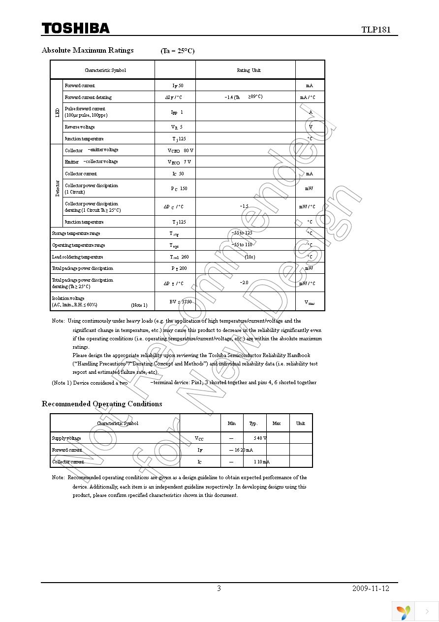 TLP181(GB-TPL,F) Page 3