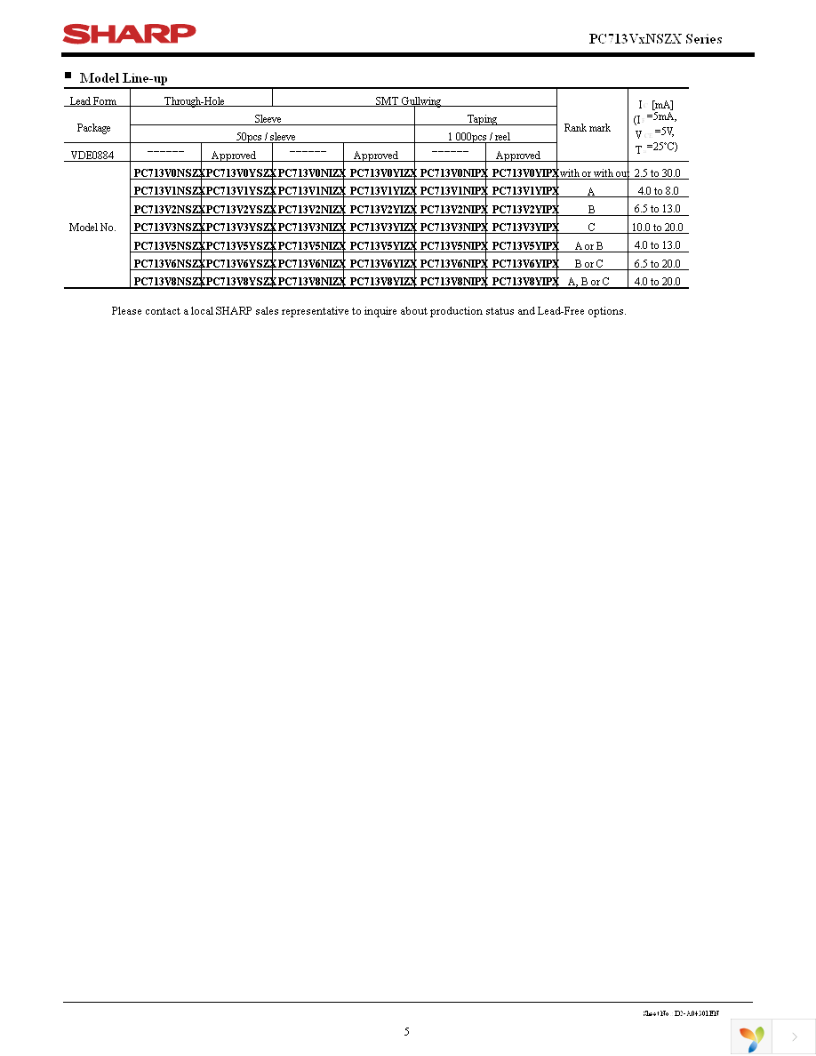 PC713V0YSZX Page 5