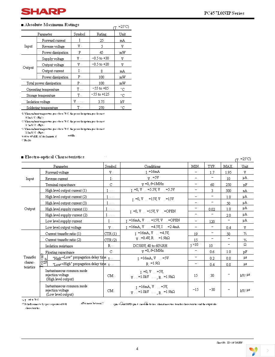 PC457L0NIP Page 4