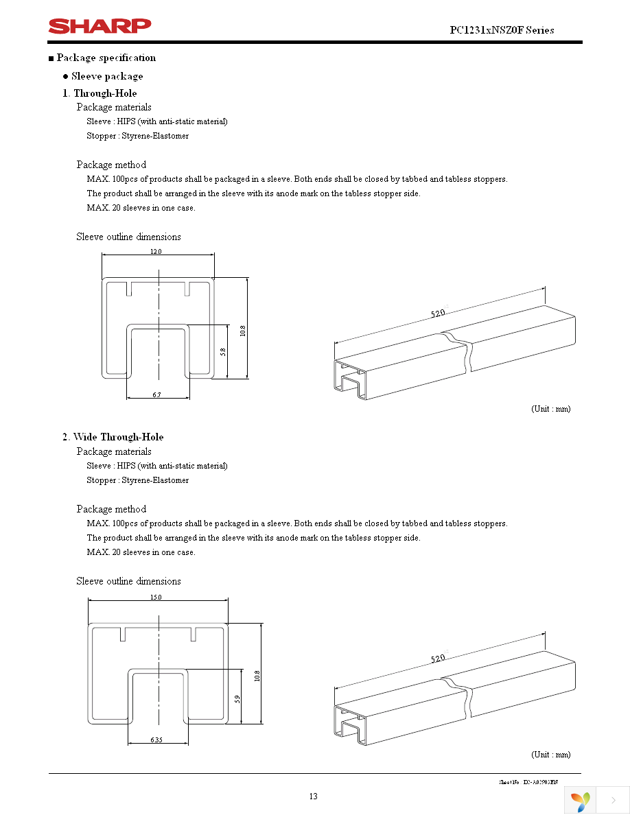 PC12310NSZ0F Page 13