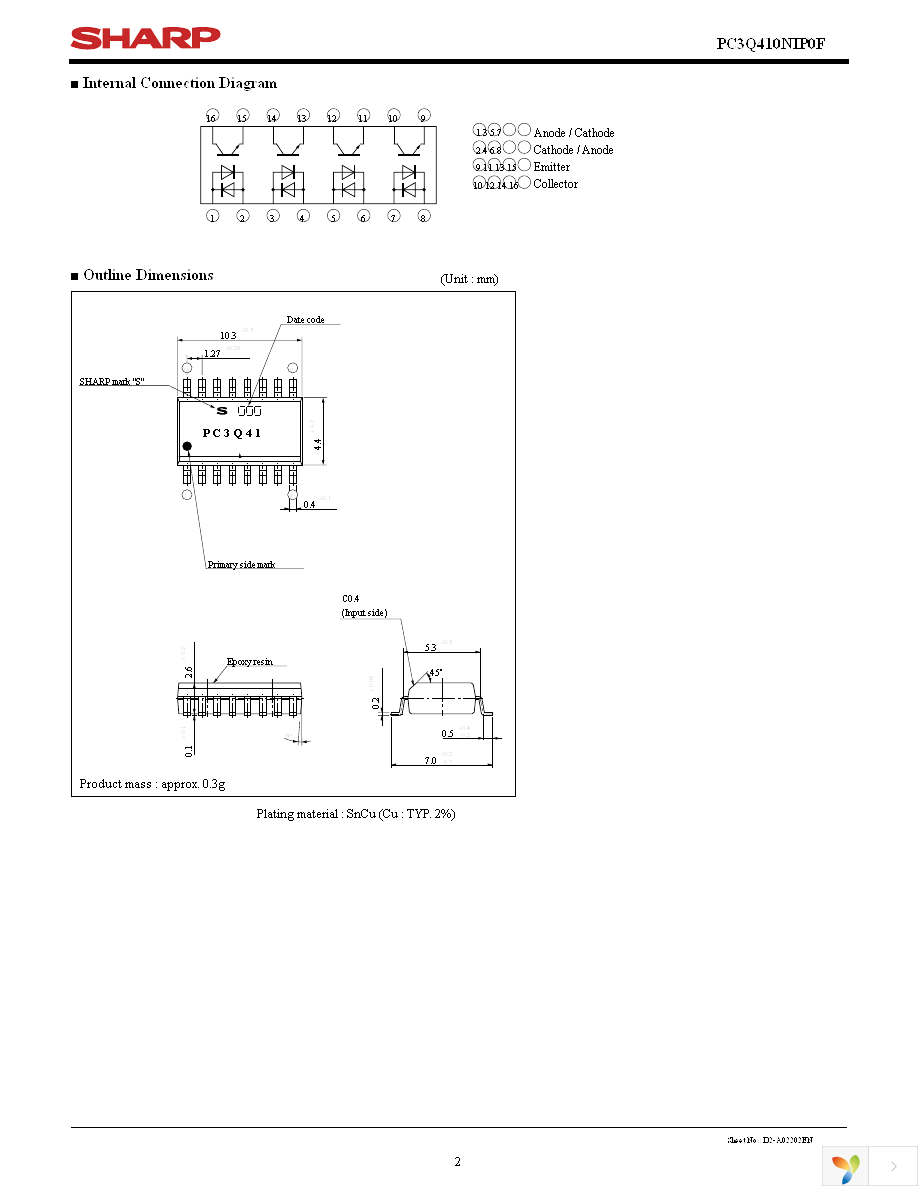 PC3Q410NIP0F Page 2