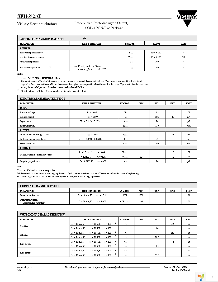 SFH692AT Page 2