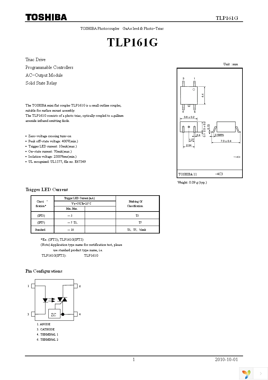 TLP161G(U,C,F) Page 1