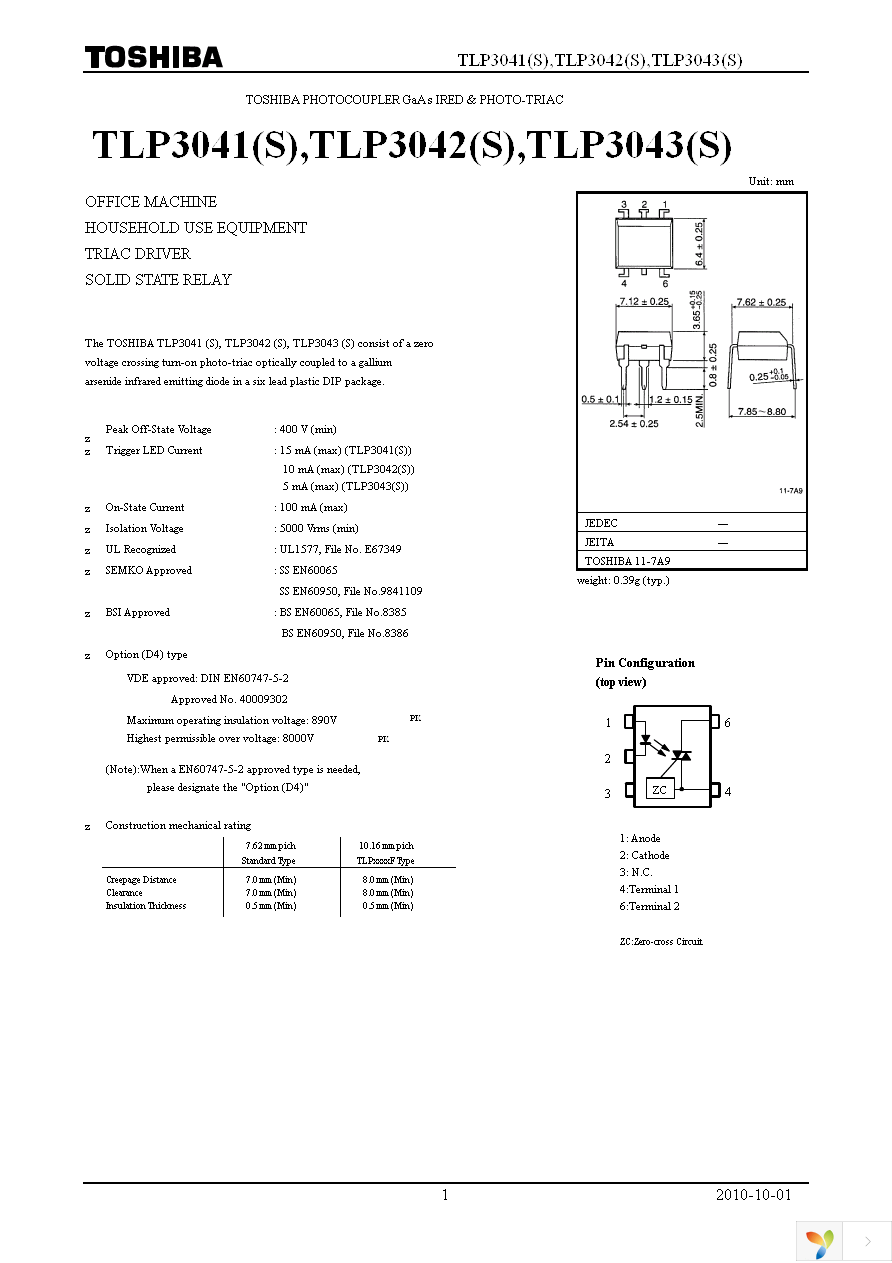 TLP3043(S,C,F) Page 1