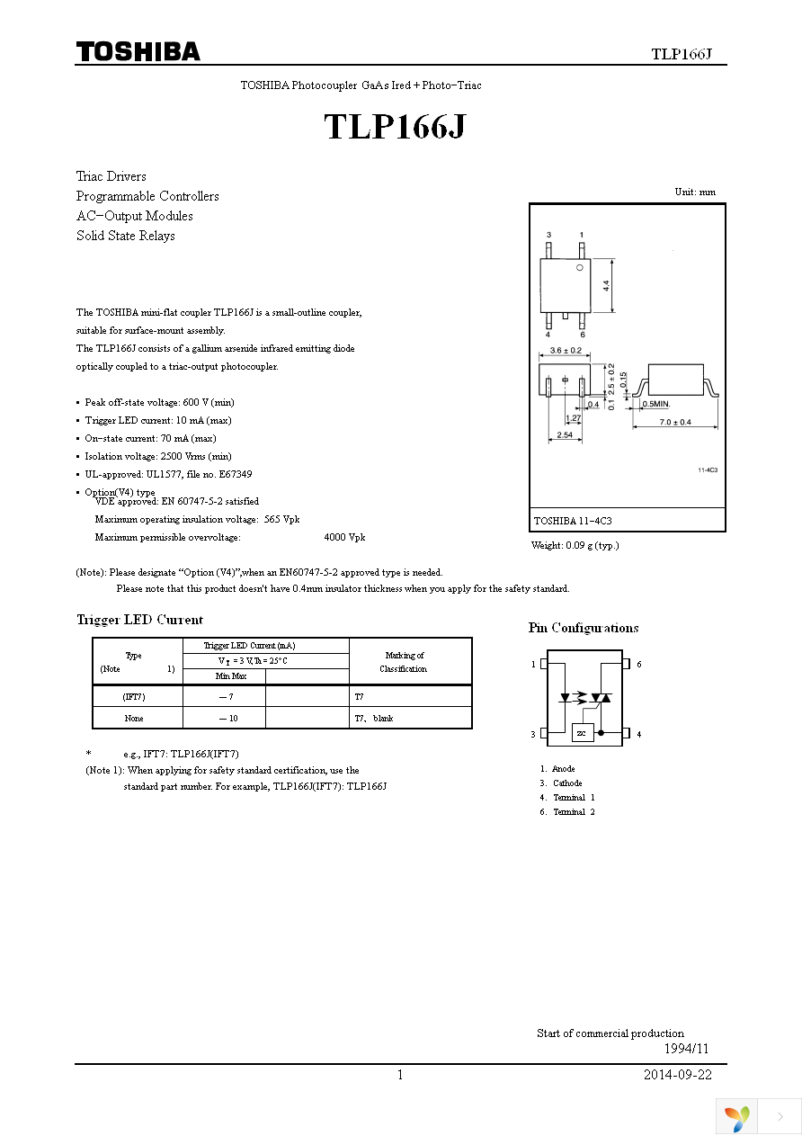 TLP166J(V4,C,F) Page 1