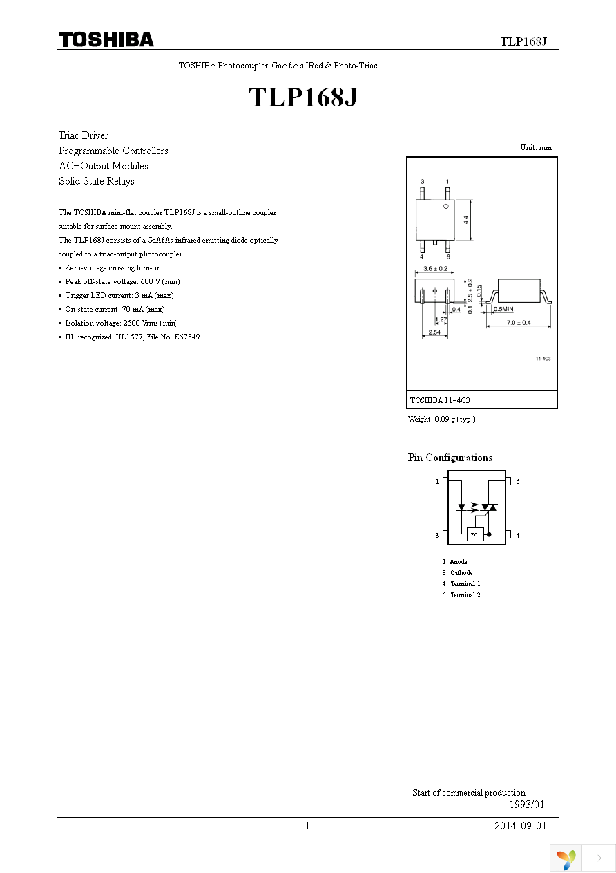 TLP168J(U,C,F) Page 1