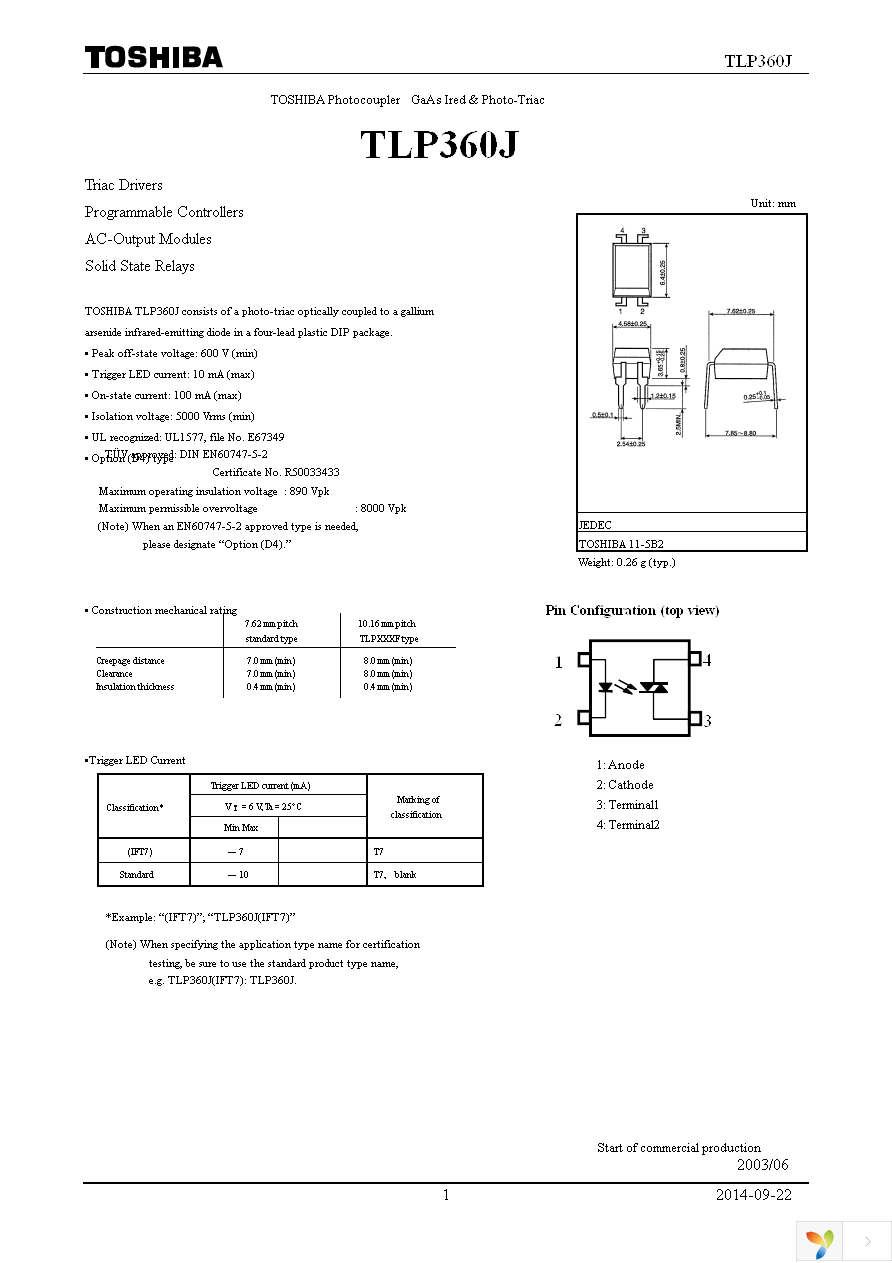 TLP360J(F) Page 1