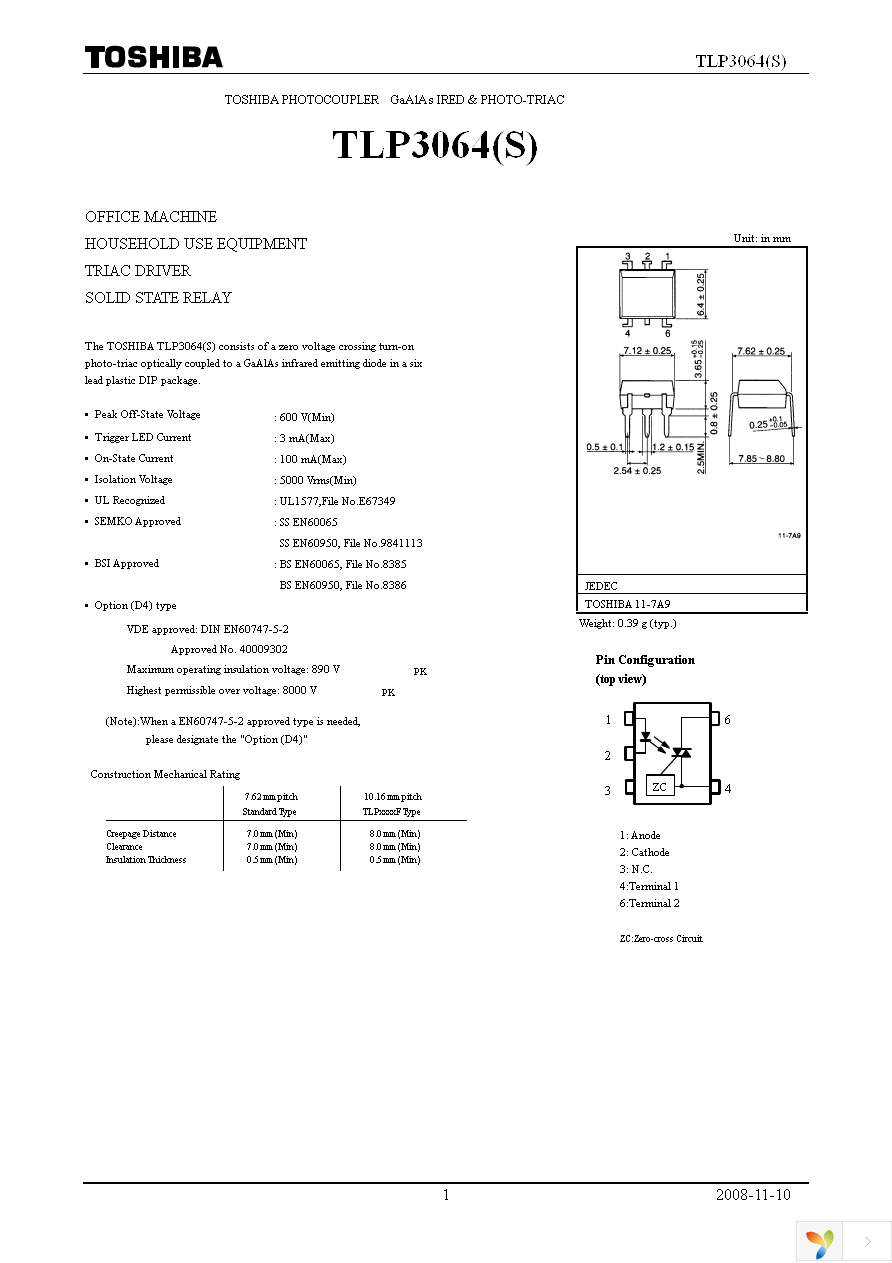 TLP3064(S,C,F) Page 1