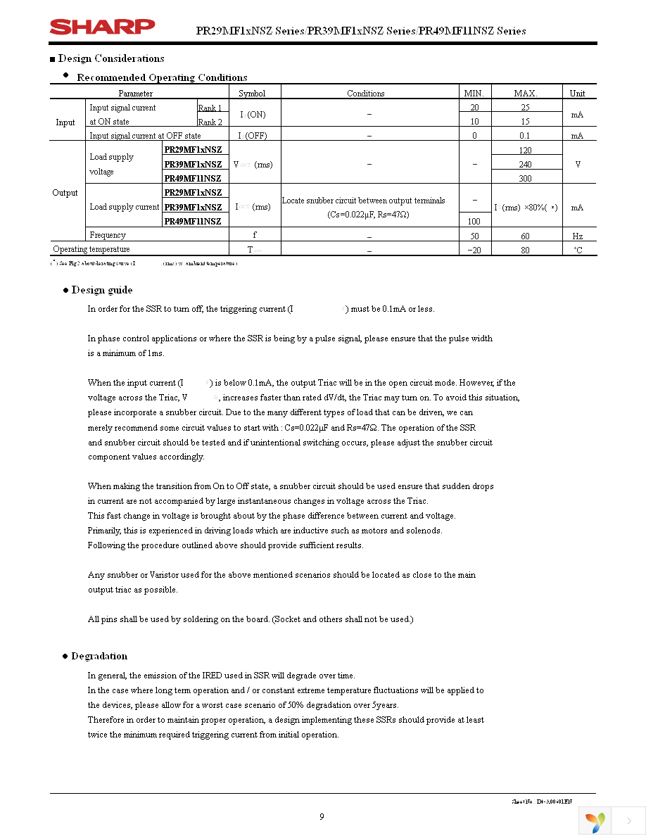 PR49MF11NSZF Page 9