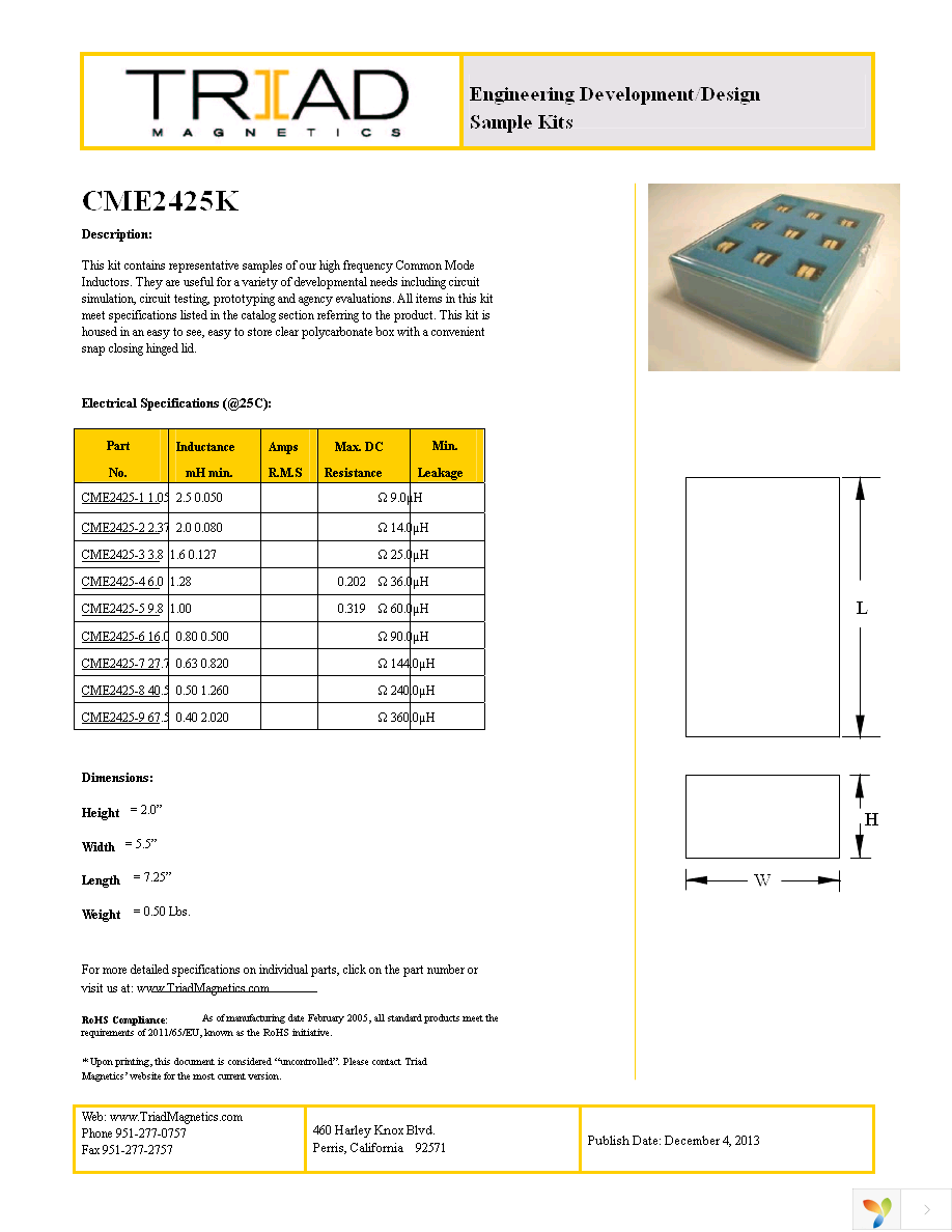 CME2425-KIT Page 1