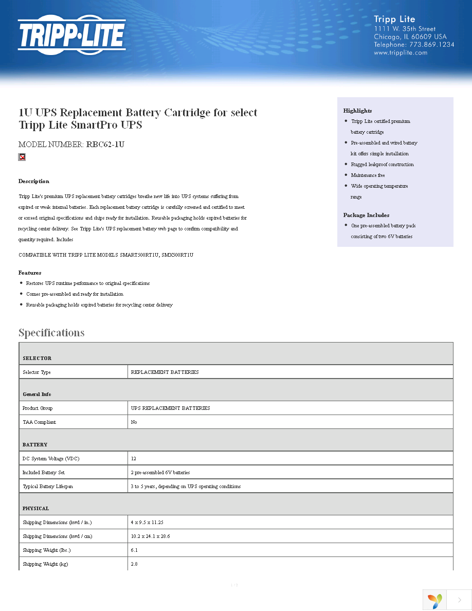 RBC62-1U Page 1