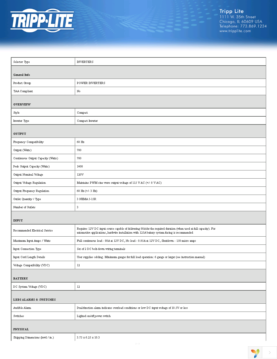 PV700HF Page 2