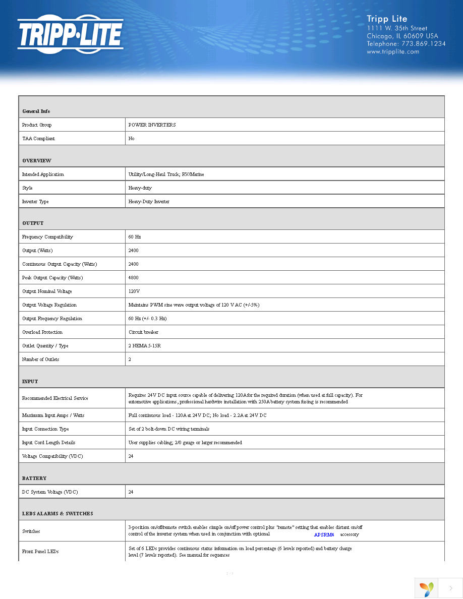 PV2400FC Page 2