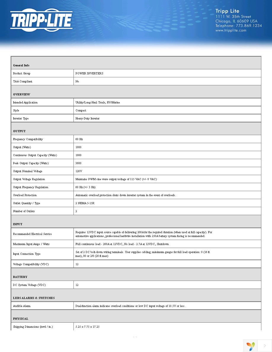 PV1800GFCI Page 2