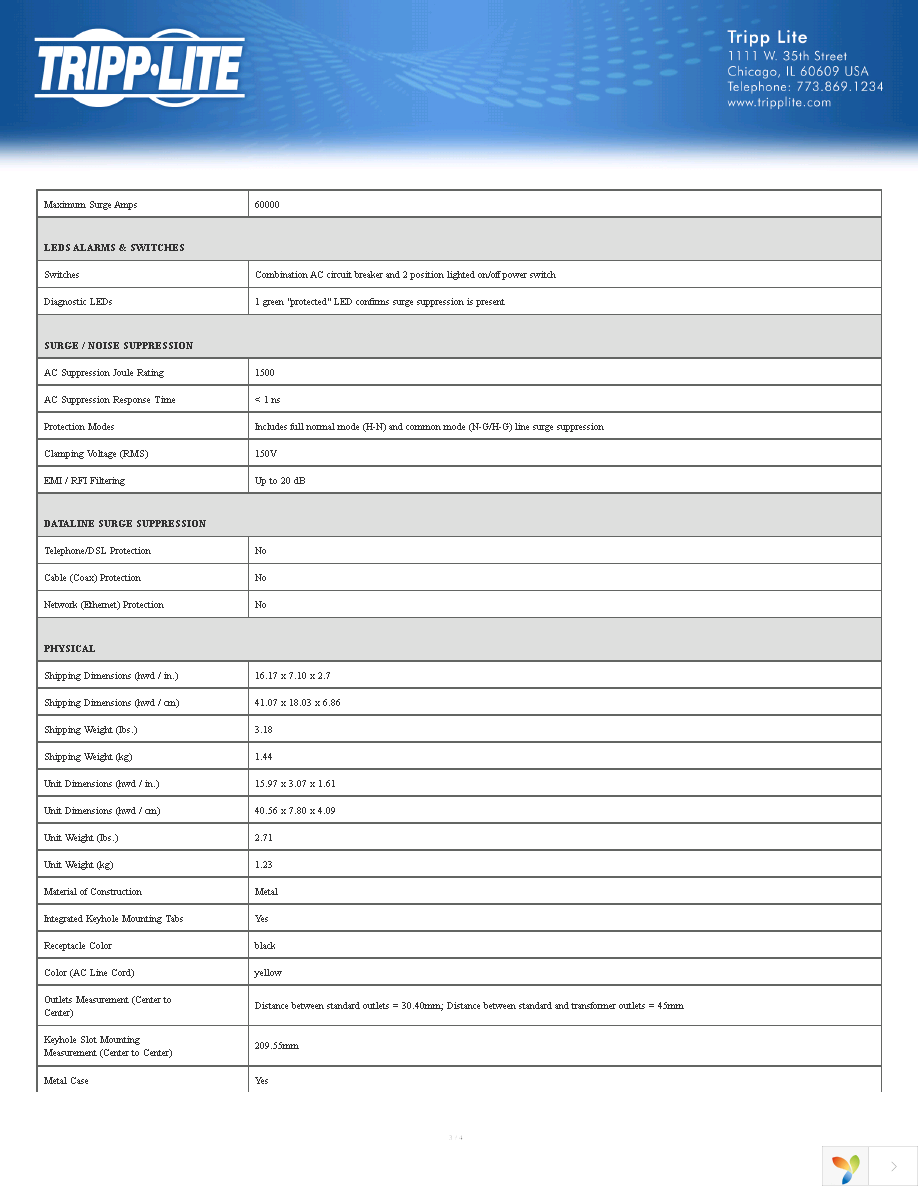 TLM609SA Page 3