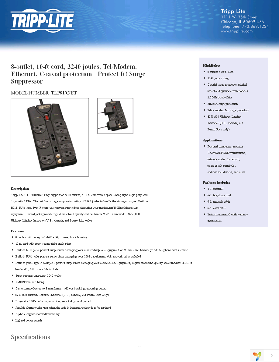 TLP810NET Page 1