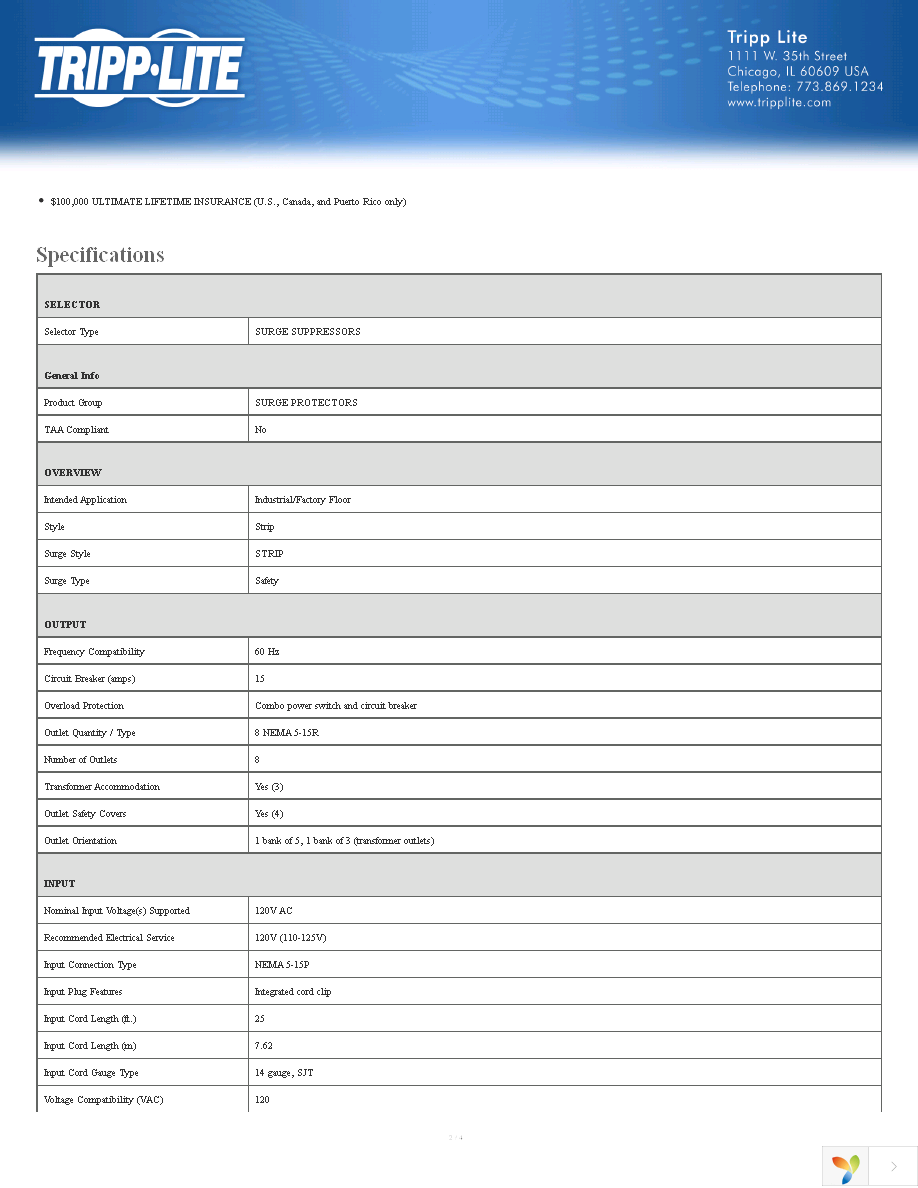 TLM825SA Page 2