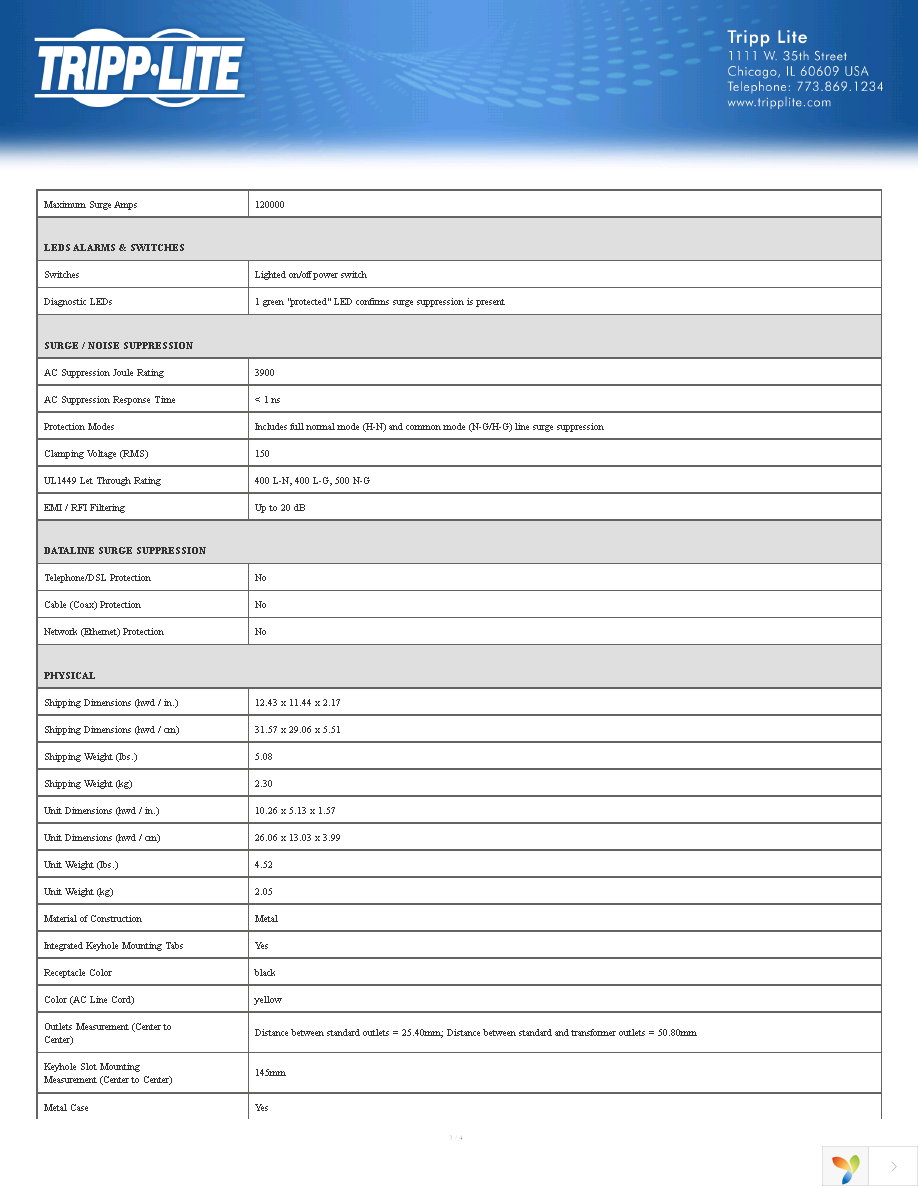 TLM825SA Page 3