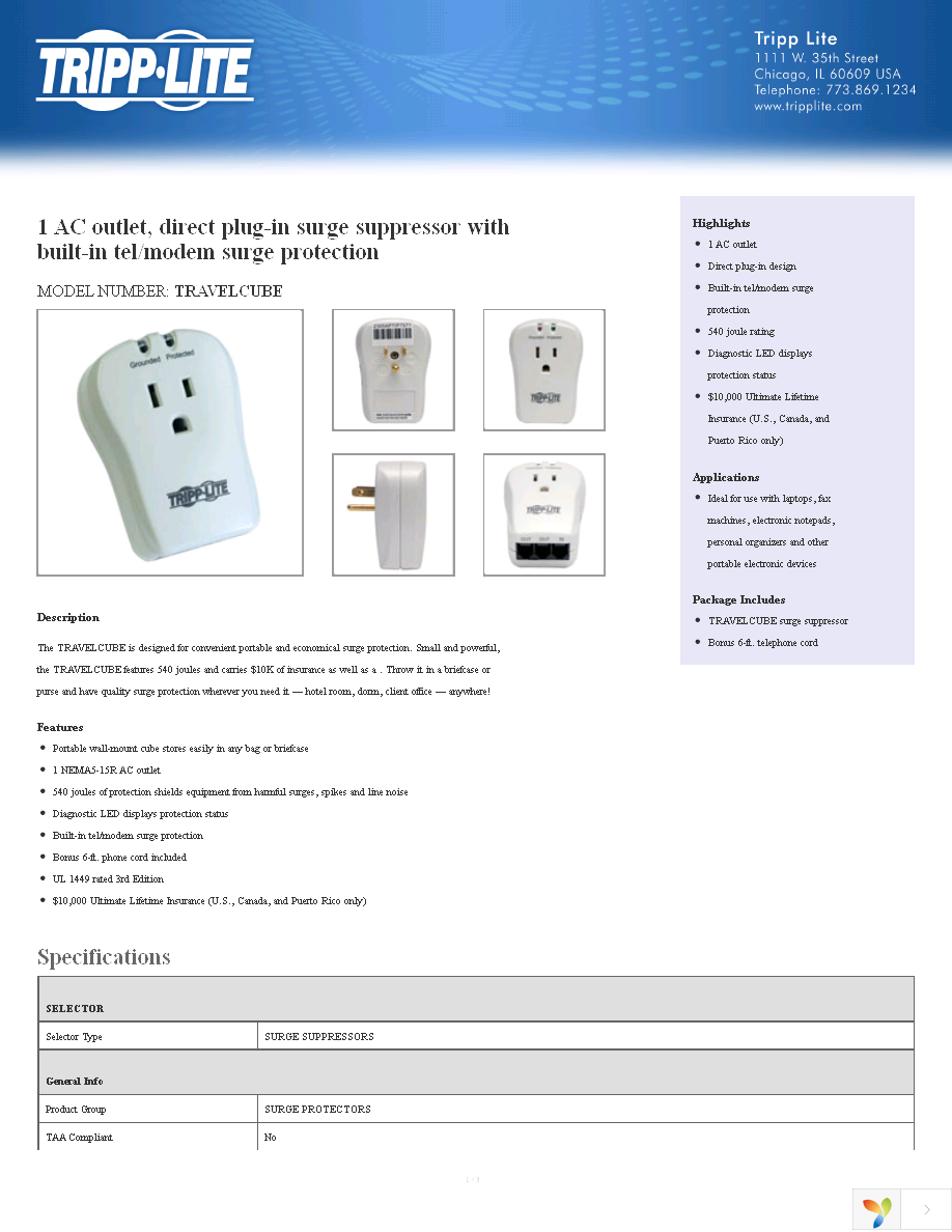 TRAVELCUBE Page 1