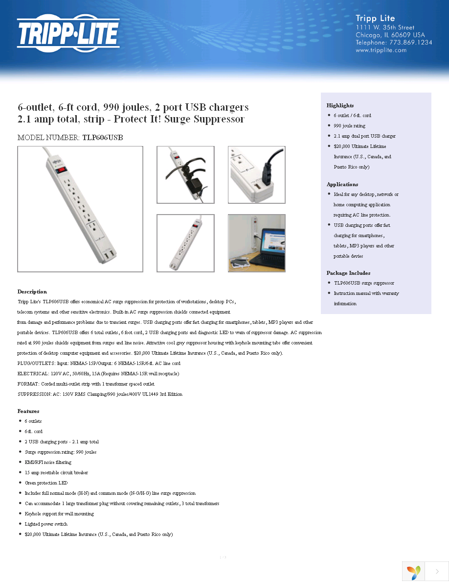 TLP606USB Page 1