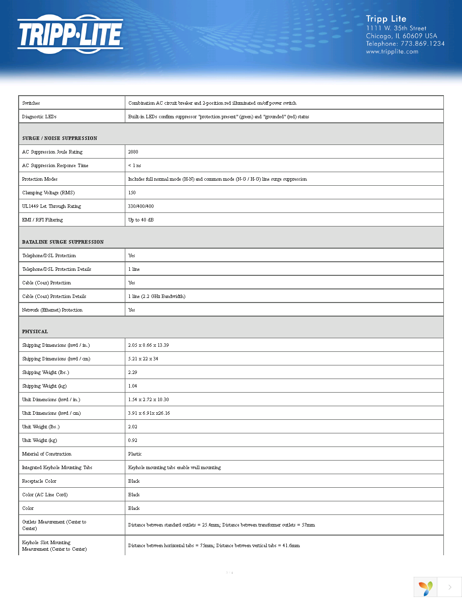 TLP1208SAT Page 3