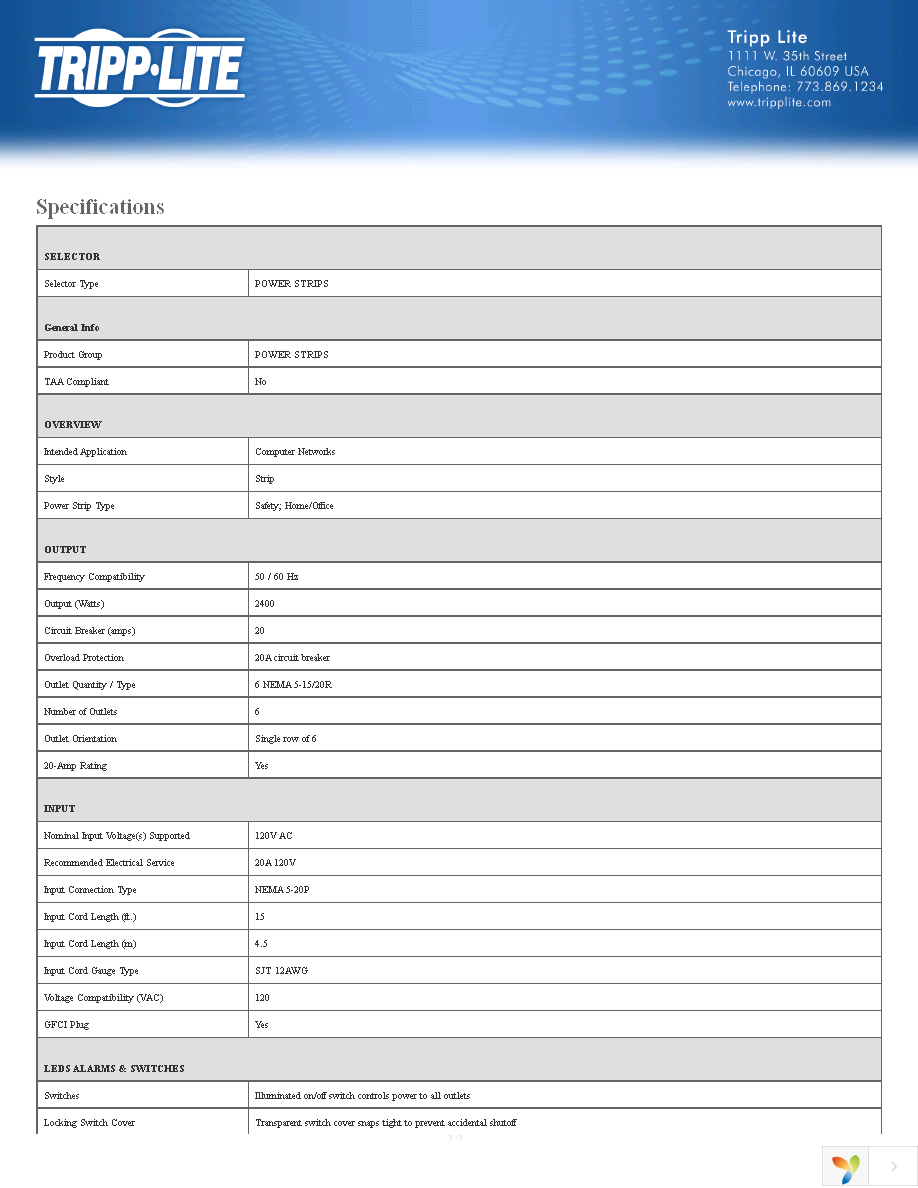 TLM615NC20 Page 2