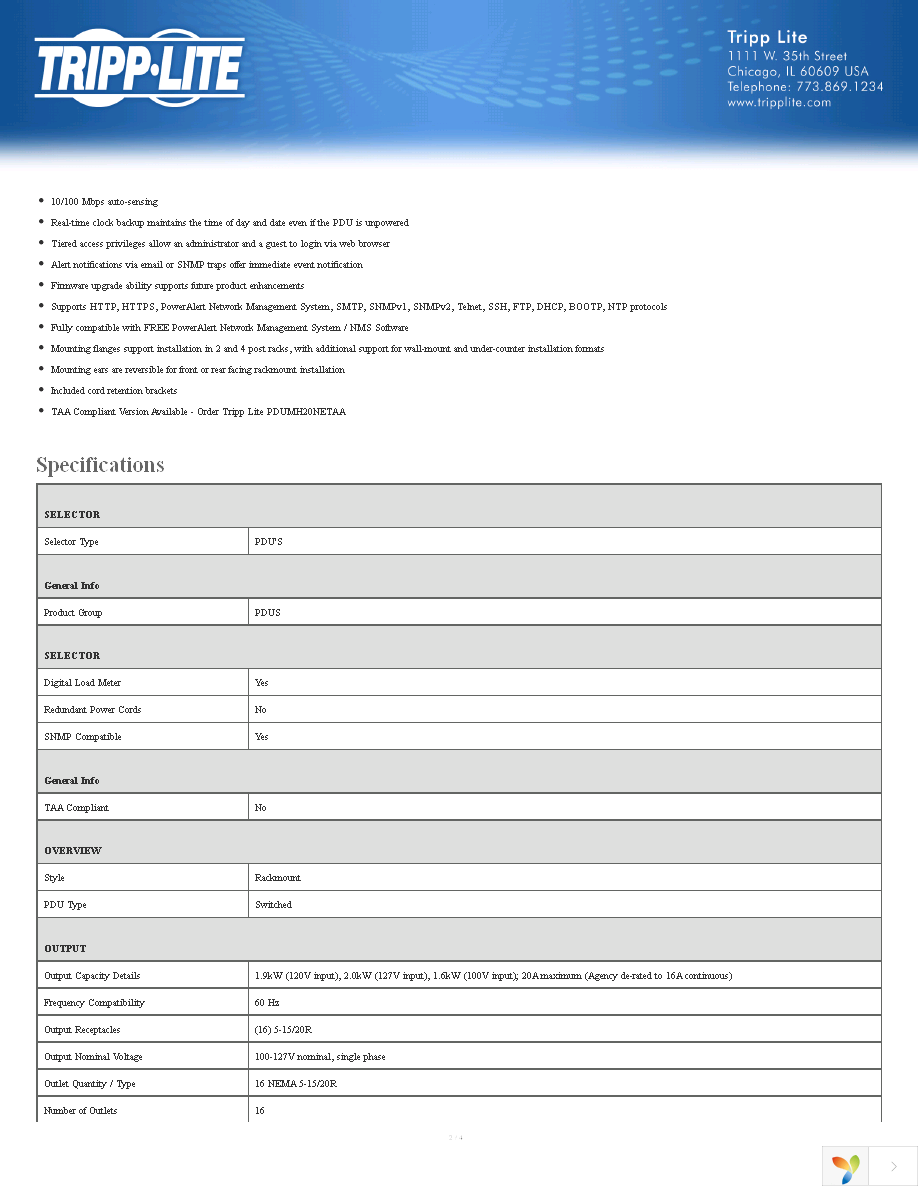 PDUMH20NET Page 2