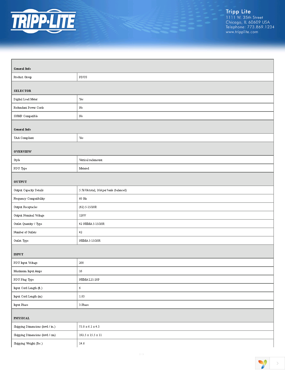 PDU3MV6L2120LV Page 2