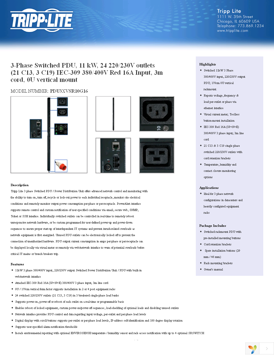 PDU3XVSR10G16 Page 1