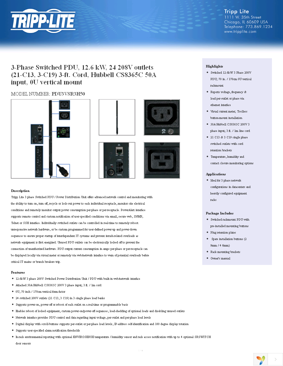 PDU3VSR3H50 Page 1