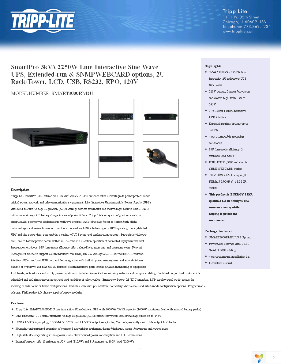 SMART3000RM2U Page 1