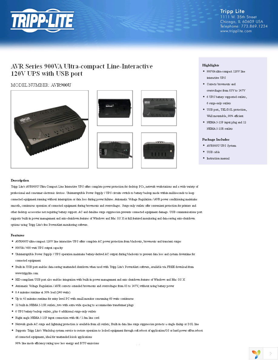 AVR900U Page 1